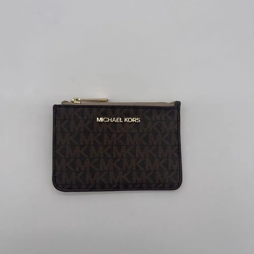 Michel Kors Monogrammed Card Wallet